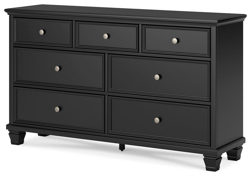 Lanolee - Black - Dresser - JaxCo Furniture