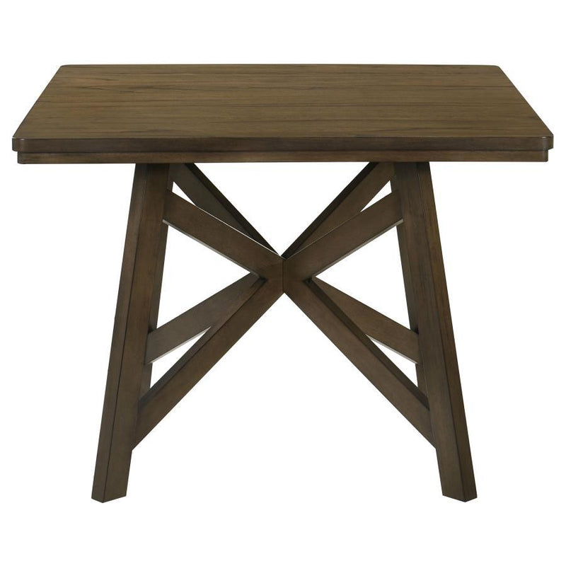 Canfield - Square Counter Height Dining Table - Brown - JaxCo Furniture