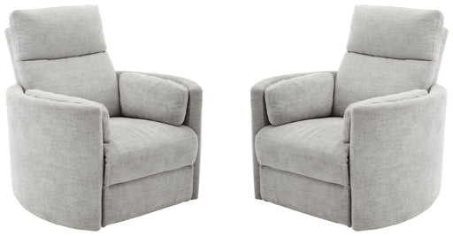 Radius - Power Swivel Glider Recliner (Set of 2) - JaxCo Furniture
