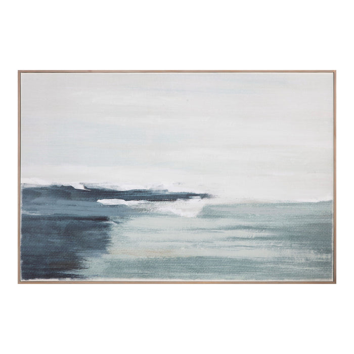 Shoreline - Framed Painting - White - JaxCo Furniture