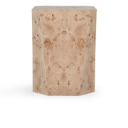 Avena - Burl Wood Square End Table - Natural - JaxCo Furniture