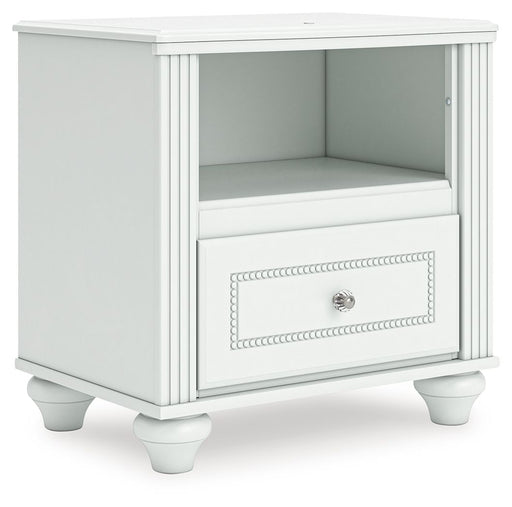 Kozlani - One Drawer Night Stand - White - JaxCo Furniture