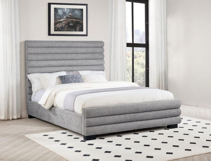 Patricia - Boucle Upholstered Bed - JaxCo Furniture