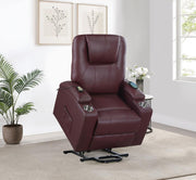 Armstrong - Upholstered Power Lift Massage Recliner - JaxCo Furniture