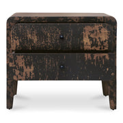 Iris - Nightstand - Distressed Black - JaxCo Furniture