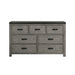 Wade - 7-Drawer Dresser - Black Finish - JaxCo Furniture