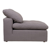 Clay - Livesmart Fabric Slipper Chair - Light Gray - JaxCo Furniture