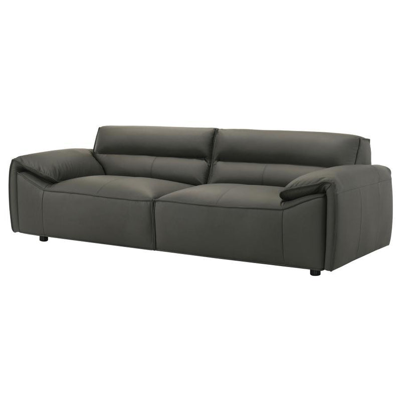 Buxton - Top Grain Leather Upholstered Sofa - JaxCo Furniture