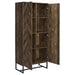 Carolyn - 2 Door Engineered Wood Accent Cabinet - Rustic Oak - JaxCo Furniture