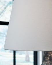 Bluacy - Antique Gray - Glass Table Lamp - JaxCo Furniture