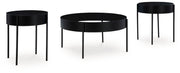 Ardoline - Black - Occasional Table Set (Set of 3) - JaxCo Furniture