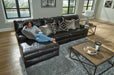 Como - 3 Piece Italian Leather Match Reclining Sofa - JaxCo Furniture