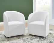 Rowanbeck - Ivory - Dining Upholstered Arm Chair (Set of 2) - JaxCo Furniture