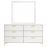 Kendall - 6-Drawer Dresser With Mirror - JaxCo Furniture