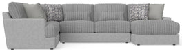 Titan - Sectional With Comfort Coil Seating And Accent Pillows - JaxCo Furniture