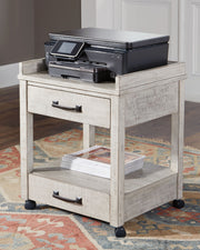 Carynhurst - Whitewash - Printer Stand - JaxCo Furniture