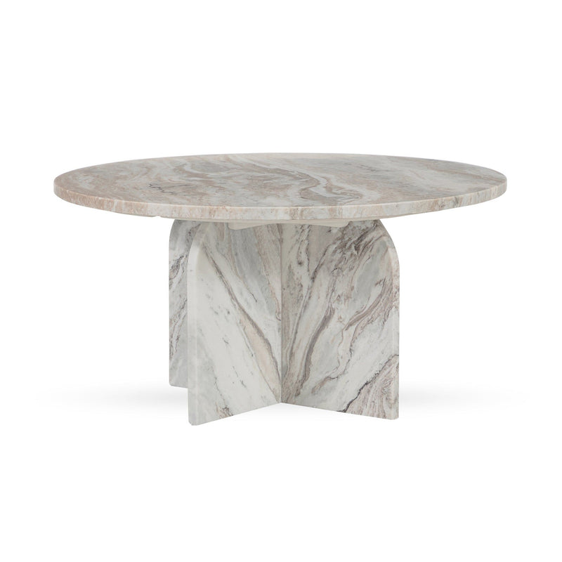 Reilly - Marble Round Table - JaxCo Furniture