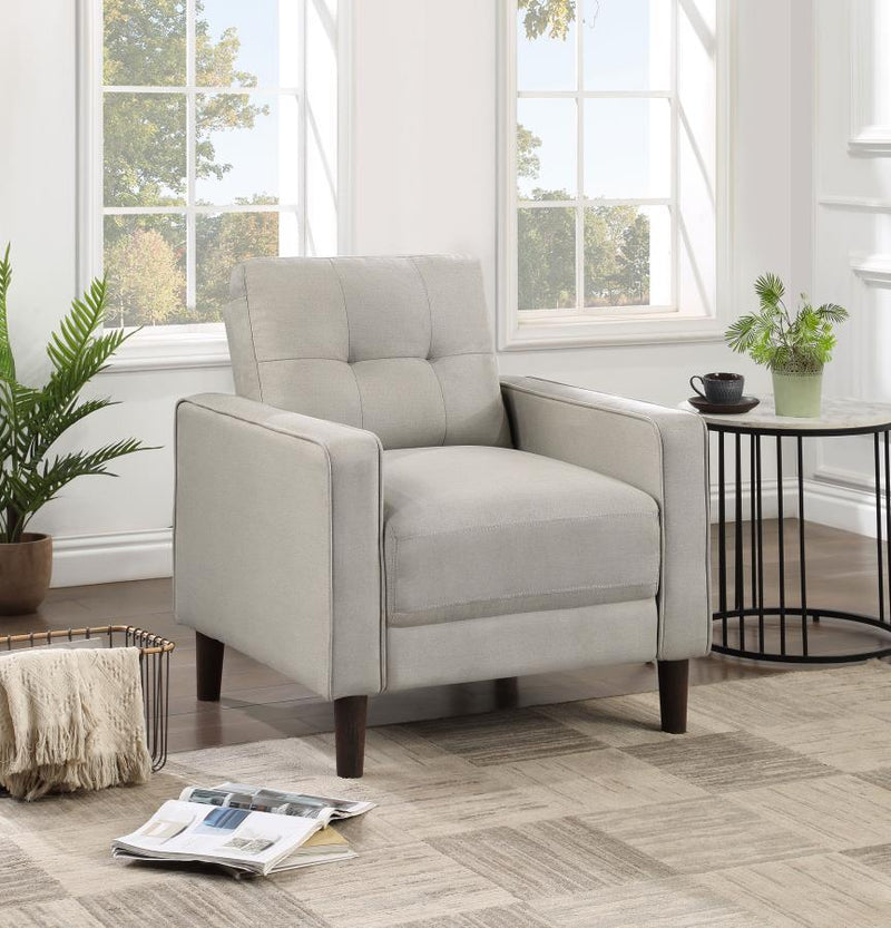 Bowen - Upholstered Track Arm Tufted Accent Chair - JaxCo Furniture