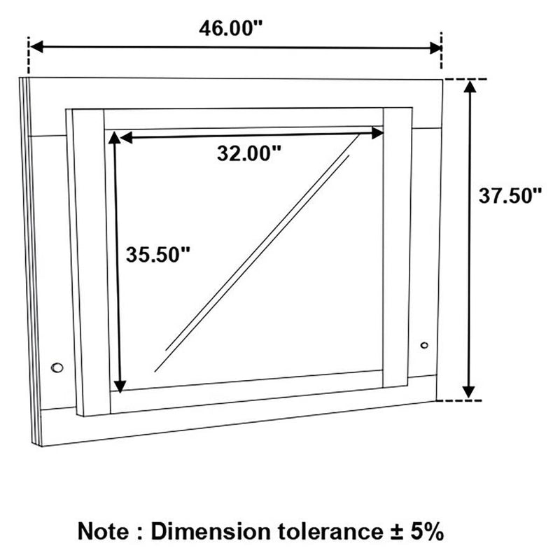 Felicity - Wood LED Dresser Mirror - White High Gloss - JaxCo Furniture