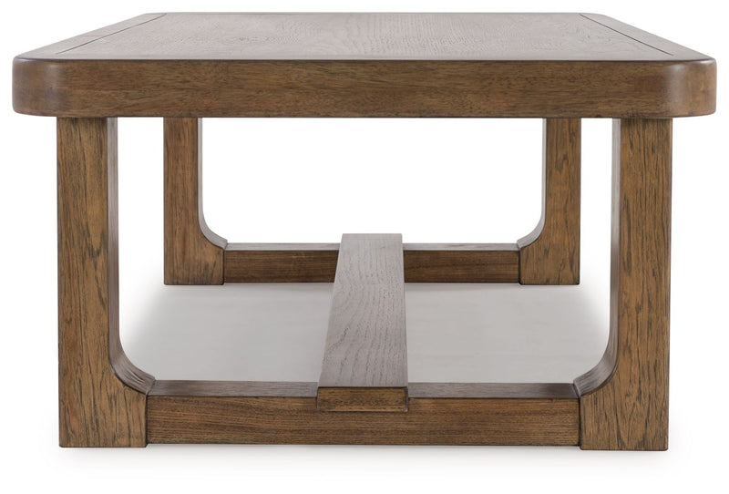 Cabalynn - Light Brown - Rectangular Cocktail Table - JaxCo Furniture
