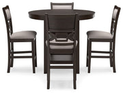 Langwest - Brown - Dining Room Counter Table Set (Set of 5) - JaxCo Furniture