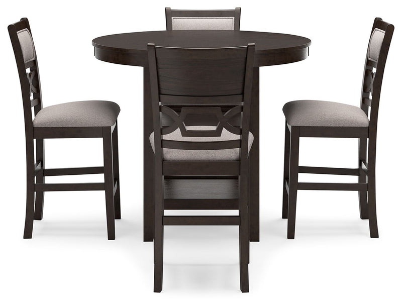 Langwest - Brown - Dining Room Counter Table Set (Set of 5) - JaxCo Furniture