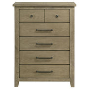 Hazlewood - 5-Drawer Bedroom Chest Of Drawers - Vineyard Oak - JaxCo Furniture