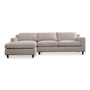Hutton - Left Sectional - Beige - JaxCo Furniture