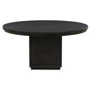 Leandro - 60" Round Dining Table - Burnished Black - JaxCo Furniture