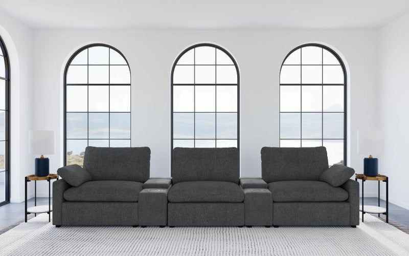 Collins - 5-Piece Power Reclining Home Theater Seating - JaxCo Furniture