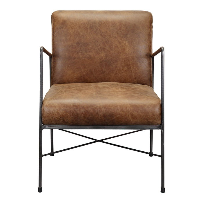 Dagwood - Leather Arm Chair - Brown - JaxCo Furniture