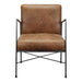 Dagwood - Leather Arm Chair - Brown - JaxCo Furniture