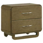 Amsbury - 2-Drawer Nightstand Bedside Table - Nutmeg - JaxCo Furniture