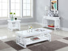 Schmitt - Rectangular Coffee Table - White High Gloss - JaxCo Furniture