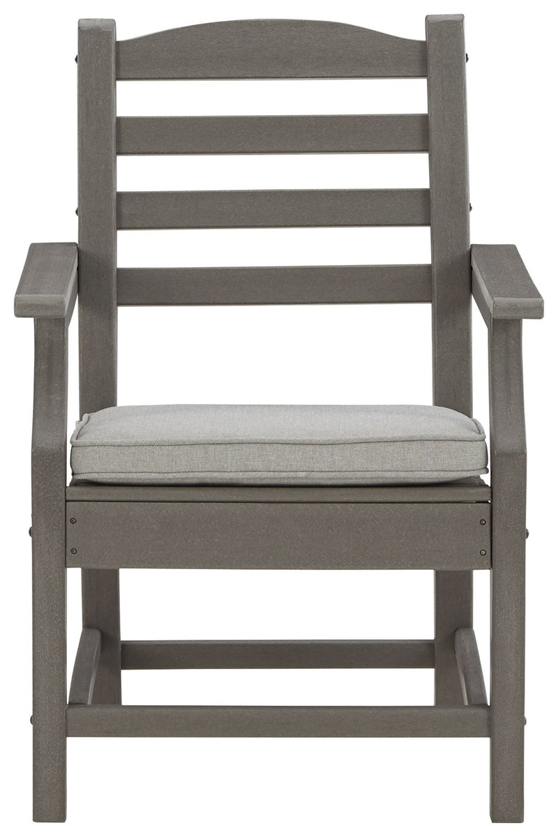 Visola - Gray - Arm Chair With Cushion (Set of 2) - JaxCo Furniture