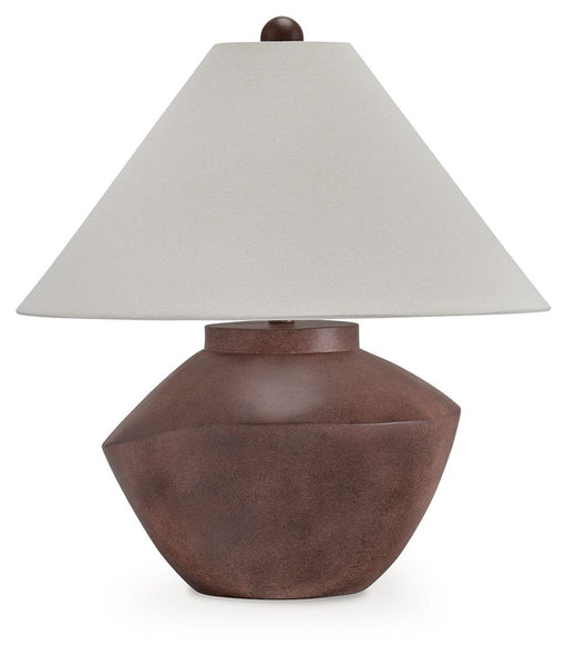 Honsworth - Antique Brown - Poly Table Lamp - JaxCo Furniture