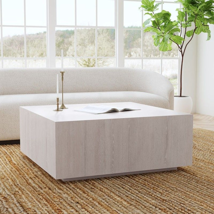 Layne - Square Coffee Table With Casters - JaxCo Furniture