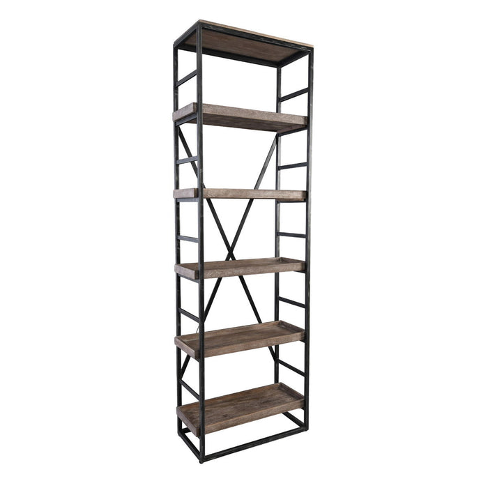 Evan - Single Bookshelf - Olive Brown - JaxCo Furniture