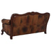 Victoria - Full Leather Upholstered Rolled Arm Sofa - Brown - JaxCo Furniture