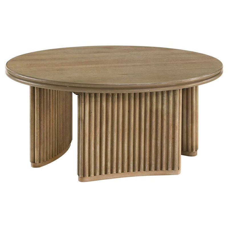 Adina - Round Wood Table - JaxCo Furniture