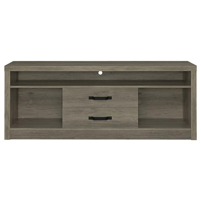 Burke - 2-Drawer Engineered Wood TV Stand - Gray Driftwood - JaxCo Furniture