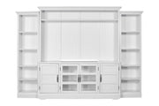 Shoreham - 4 Piece Entertainment Wall - Effortless White - JaxCo Furniture