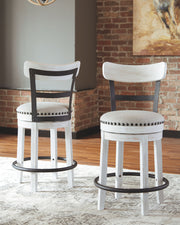 Valebeck - Full Back Swivel Stool - JaxCo Furniture