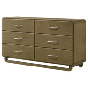 Amsbury - 6-Drawer Dresser Cabinet - Nutmeg - JaxCo Furniture