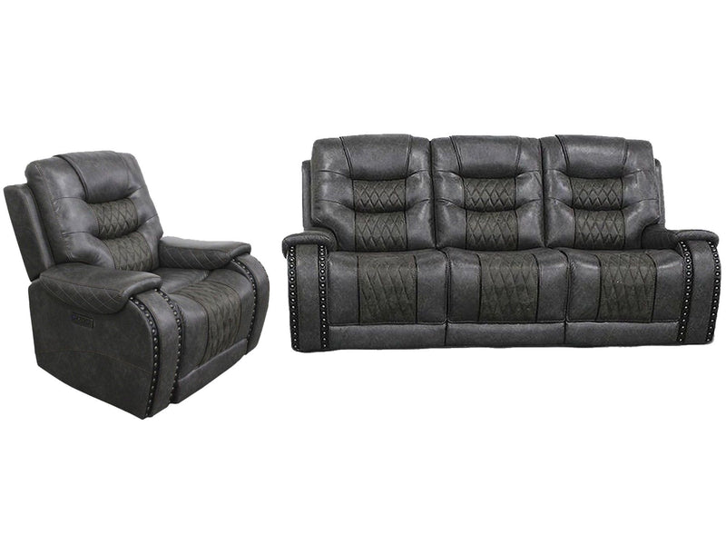 Outlaw - Power Reclining Sofa And Recliner - Stallion - JaxCo Furniture