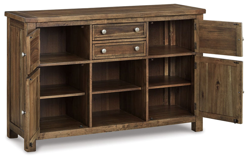 Moriville - Grayish Brown - Dining Room Server - JaxCo Furniture