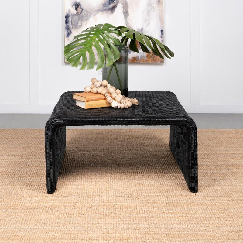 Cahya - Woven Rattan Table - JaxCo Furniture