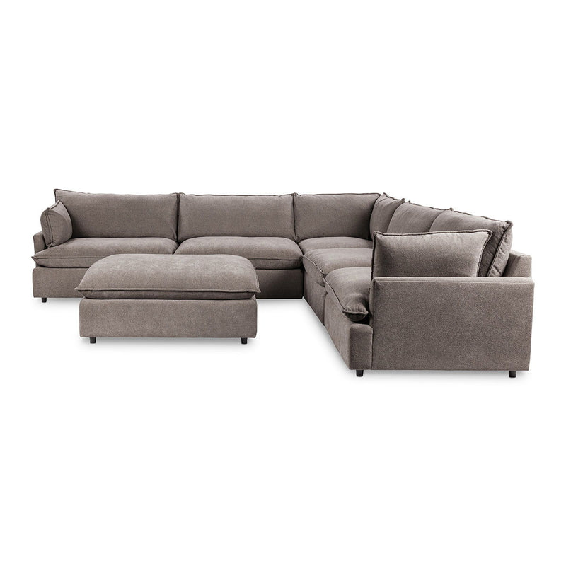 Caplan - 6 Piece Modular Sectional With Ottoman - JaxCo Furniture