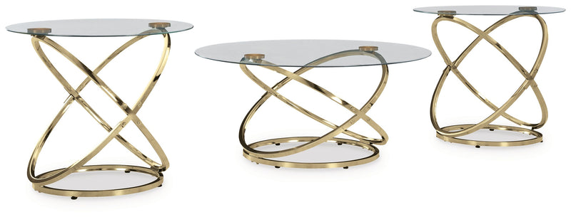 Crimonti - Champagne - Occasional Table Set (Set of 3) - JaxCo Furniture
