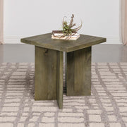 Andando - Square Solid Wood End Table - Mango Brown - JaxCo Furniture